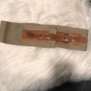 3.2” wide belt khaki color and brown